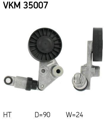 Rolo tensor da correia trapezoidal estriada SKF ref. VKM 35007